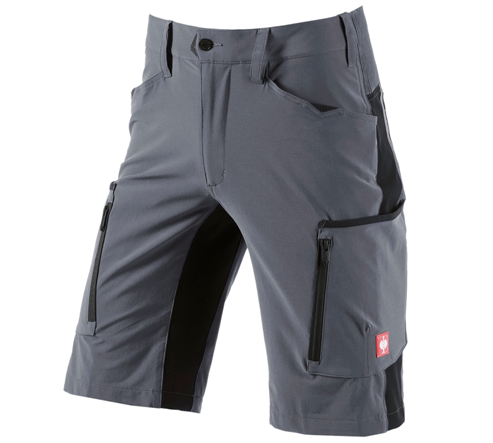 Pantaloni: Short e.s.vision stretch, uomo + grigio/nero
