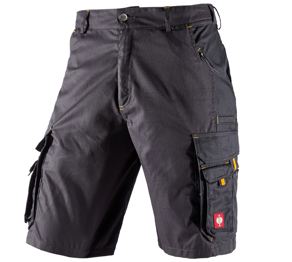 Pantaloni: Short e.s. carat + antracite /giallo