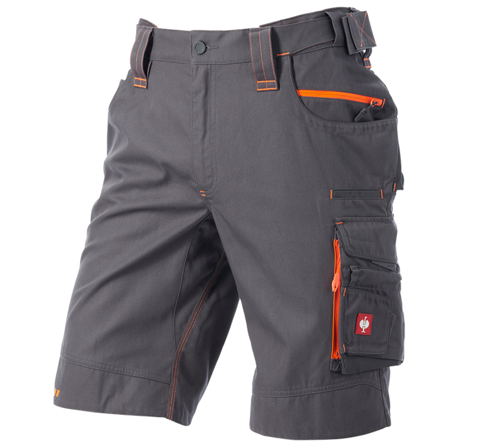 Pantaloni: Short e.s.motion 2020 + antracite /arancio fluo