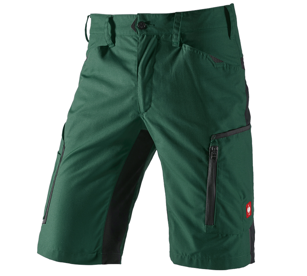 Pantaloni: Short e.s.vision, uomo + verde/nero