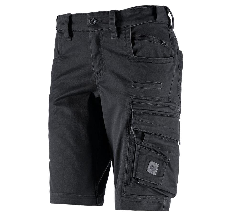 Pantaloni da lavoro: Short e.s.motion ten, donna + nero ossido