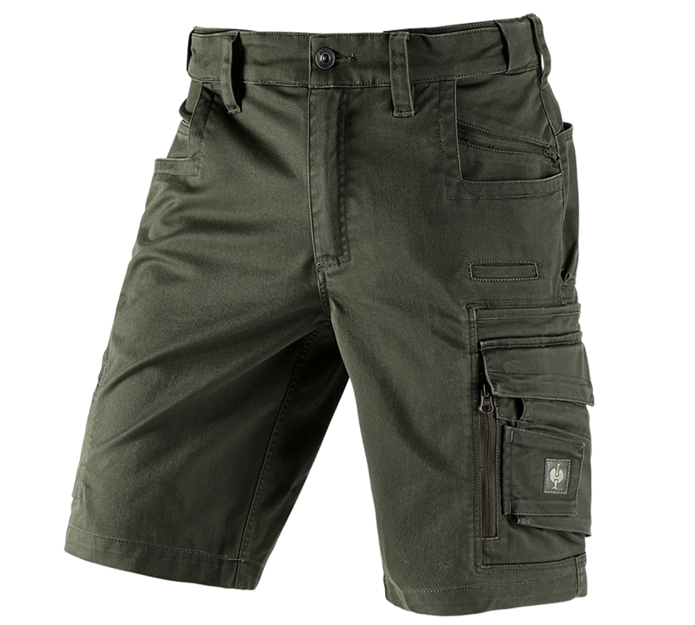 Pantaloni: Short e.s.motion ten + verde mimetico