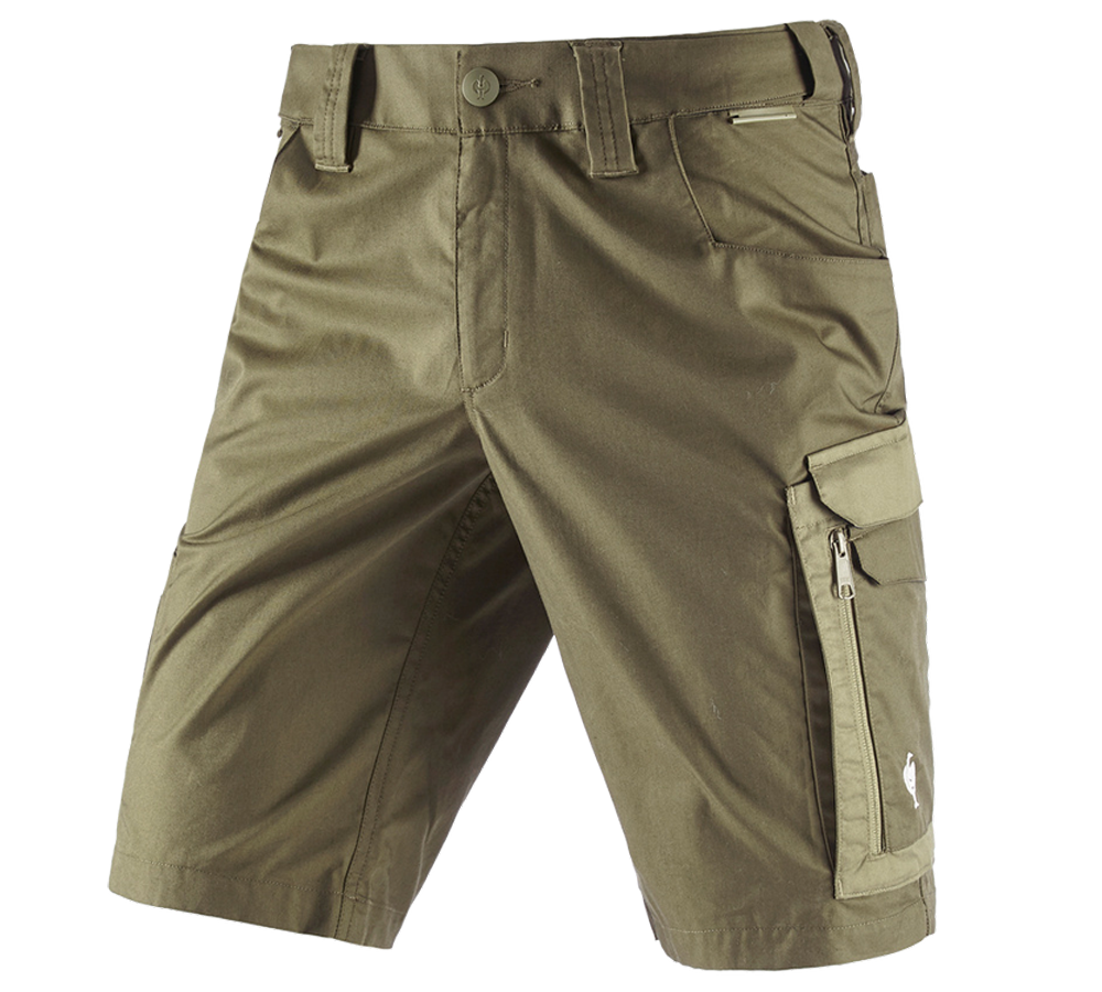 Pantaloni: Short e.s.concrete light + verde fango/verde felce