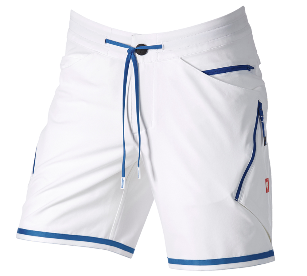 Pantaloni: Short e.s.ambition + bianco/blu genziana