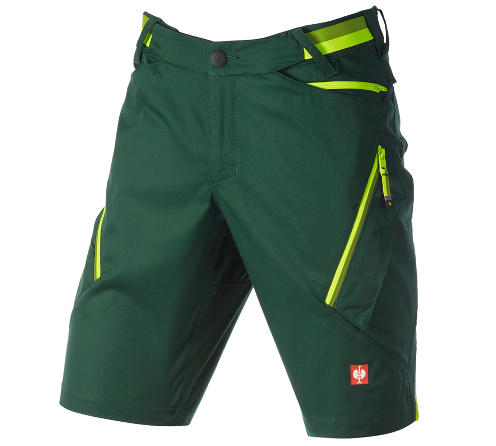 Pantaloni: Short multipocket e.s.ambition + verde/giallo fluo