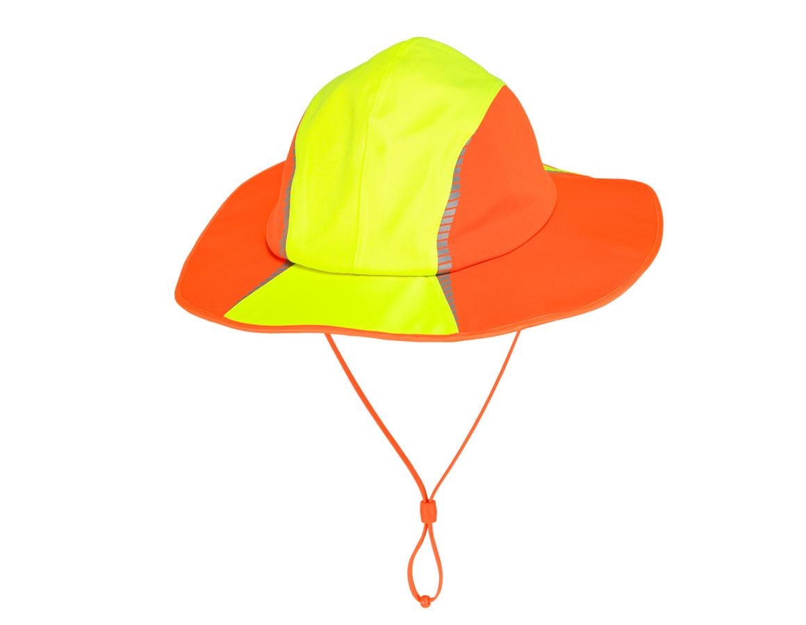 Accessori: Cappello da pioggia funzionale e.s.motion 2020 + giallo fluo/arancio fluo