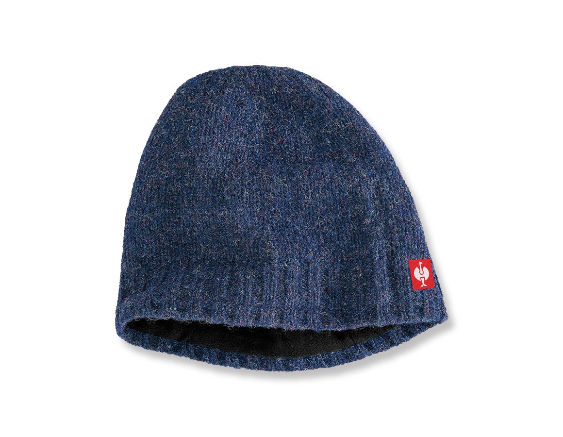 Accessori: e.s. berretto in maglia grossa + blu notte