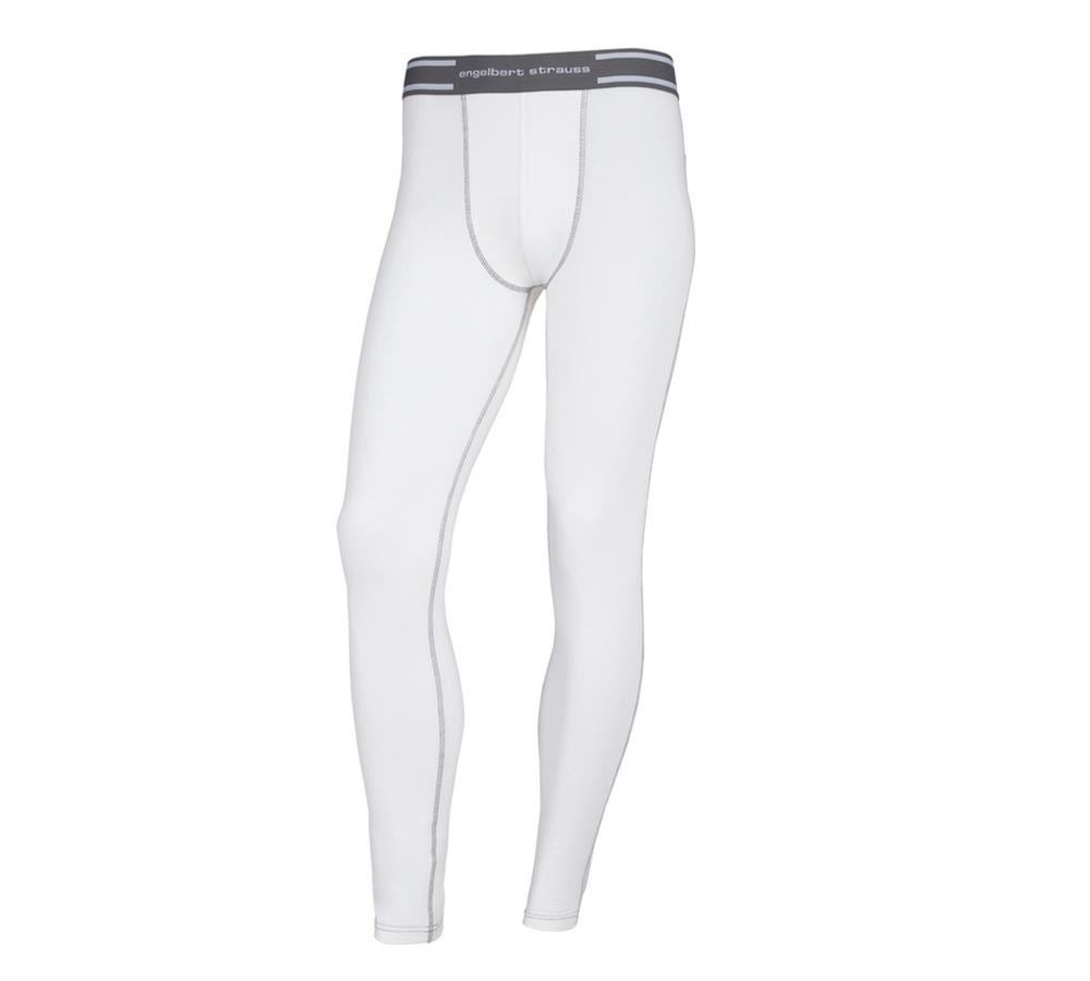 Intimo | Abbigliamento termico: e.s. cotton stretch Long Pants + bianco