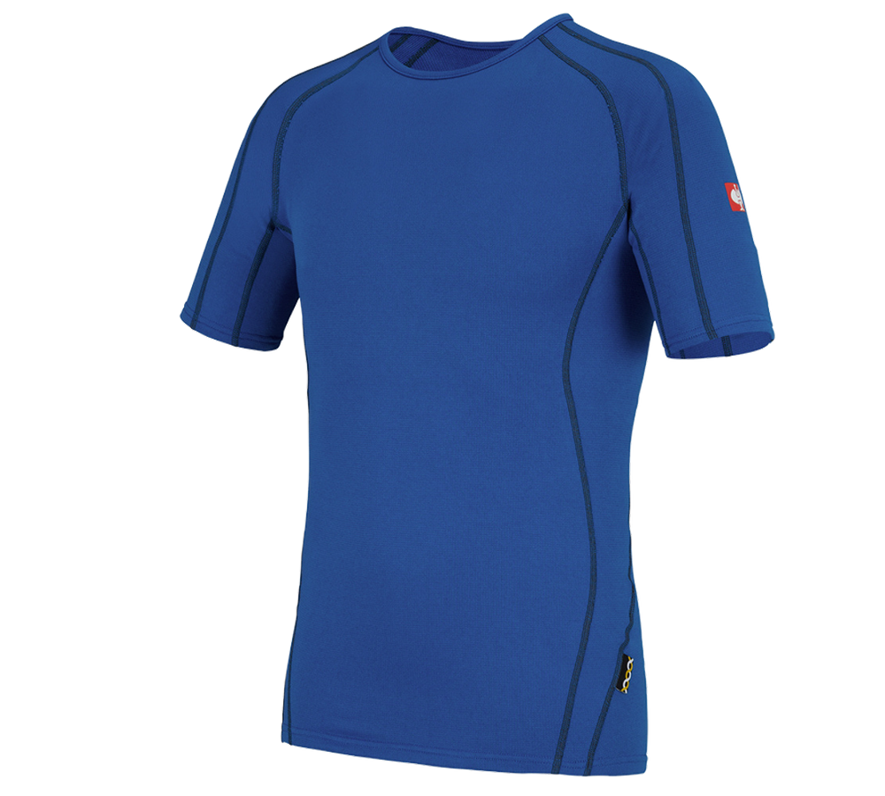 Intimo | Abbigliamento termico: e.s. t-shirt funzionale clima-pro - warm, uomo + blu genziana