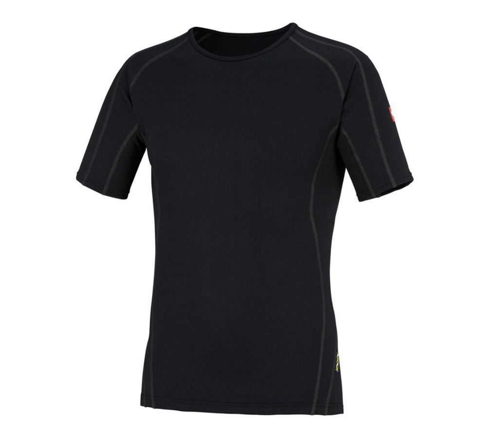 Intimo | Abbigliamento termico: e.s. t-shirt funzionale clima-pro - warm, uomo + nero