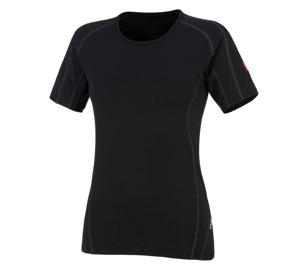 Intimo funzionale: e.s. t-shirt funzionale clima-pro, warm, donna + nero