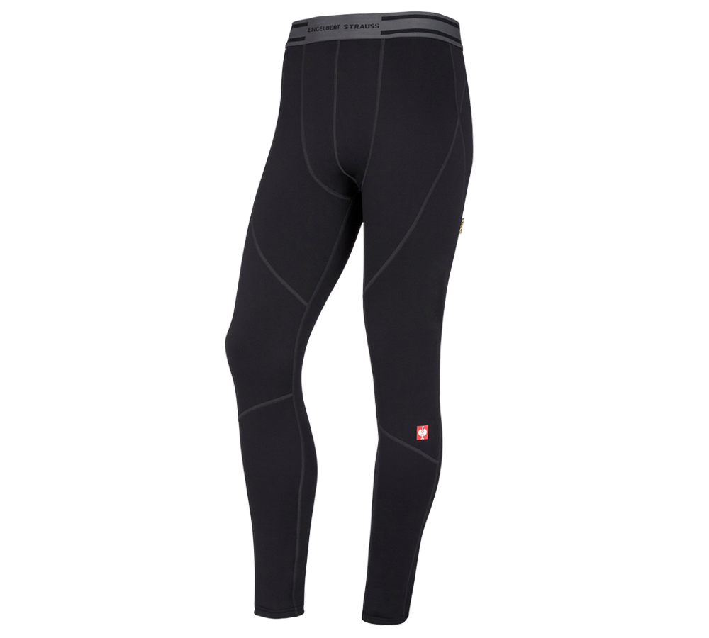 Intimo | Abbigliamento termico: e.s. long pants funzionali thermo stretch-x-warm + nero