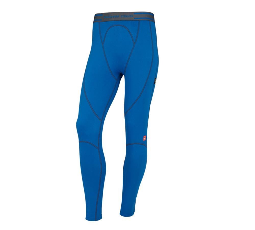 Intimo | Abbigliamento termico: e.s. long pants funzionali clima-pro-warm, uomo + blu genziana