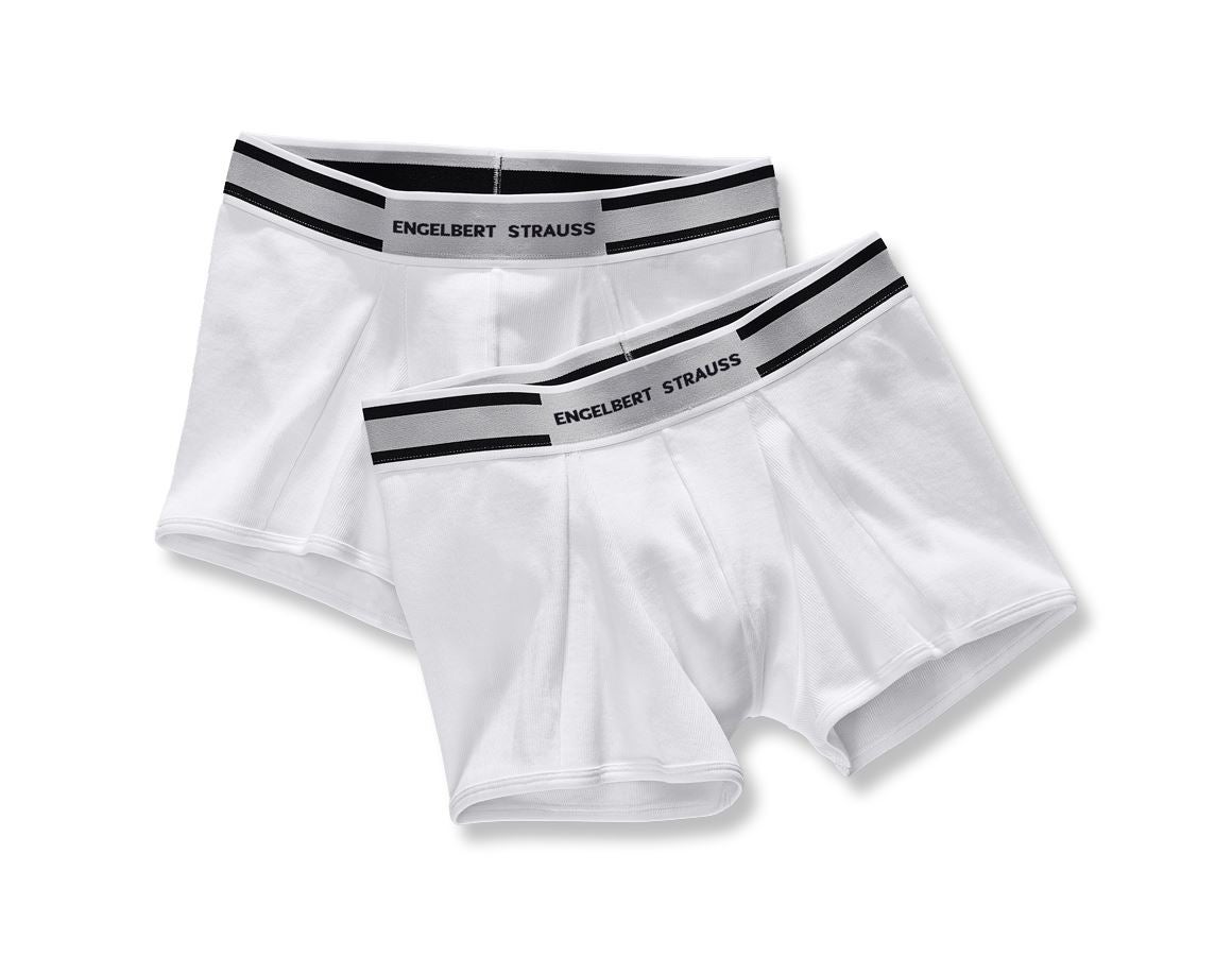Intimo | Abbigliamento termico: e.s. cotton rib Pants, conf. da 2 + bianco+bianco
