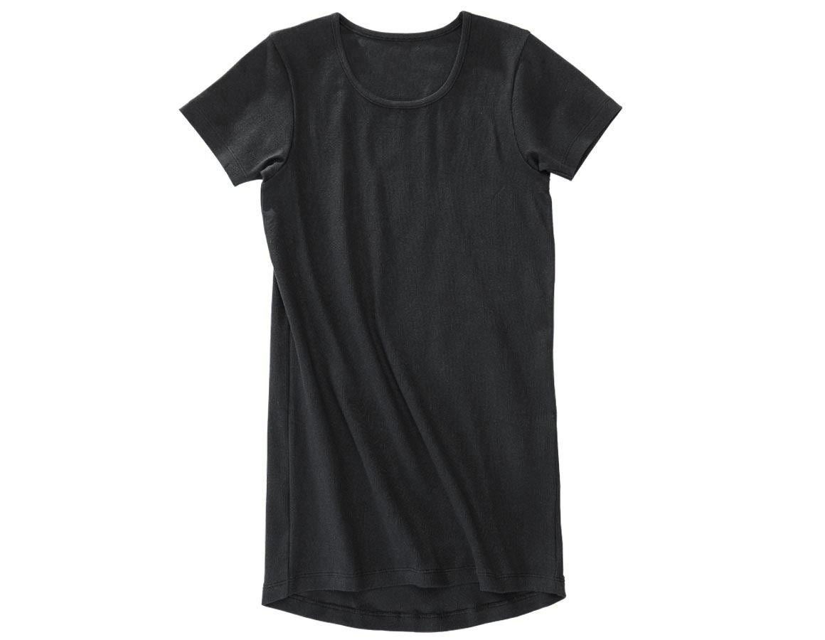 Intimo | Abbigliamento termico: e.s. cotton rib T-Shirt + nero