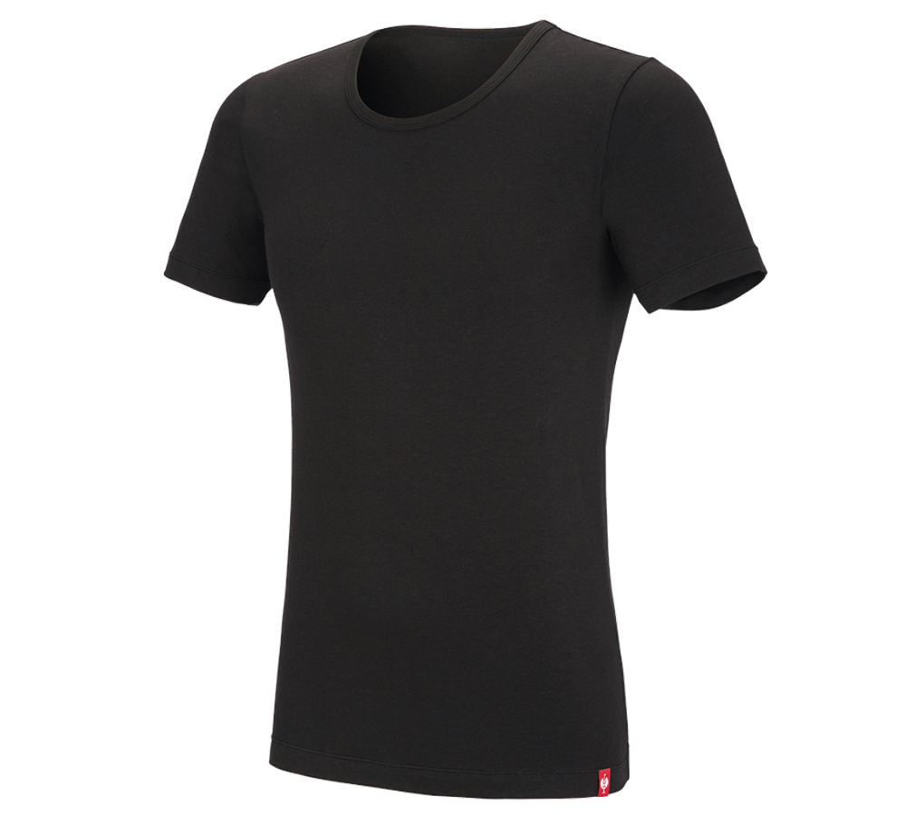 Intimo | Abbigliamento termico: e.s. t-Shirt modal + nero