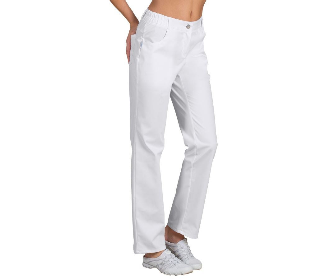 Pantaloni da lavoro: Pantaloni da donna Winnie + bianco