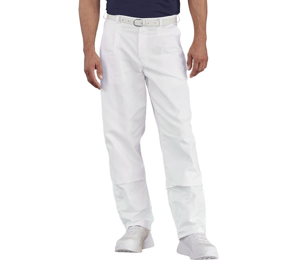 Pantaloni: Pantaloni da lavoro per uomo Christoph + bianco