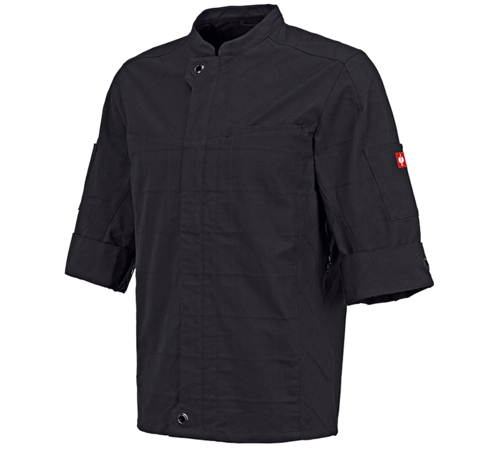 Maglie | Pullover | Camicie: Giacca da lavoro manica corta e.s.fusion, uomo + nero