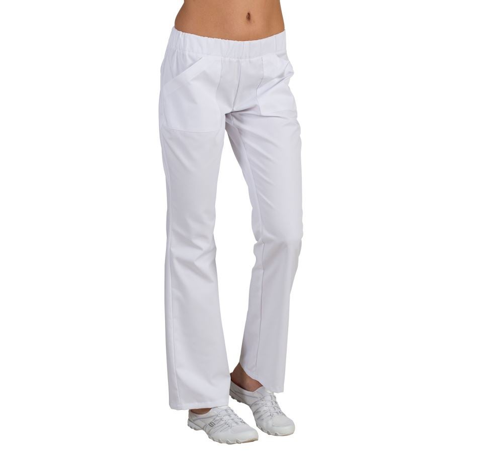 Pantaloni da lavoro: Pantaloni da donna Melanie + bianco