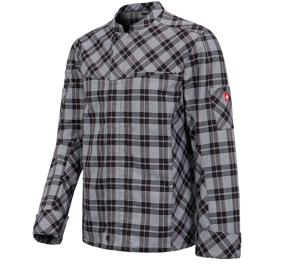 Maglie | Pullover | Camicie: Giacca da lavoro manica lunga e.s.fusion, uomo + nero/bianco/rosso