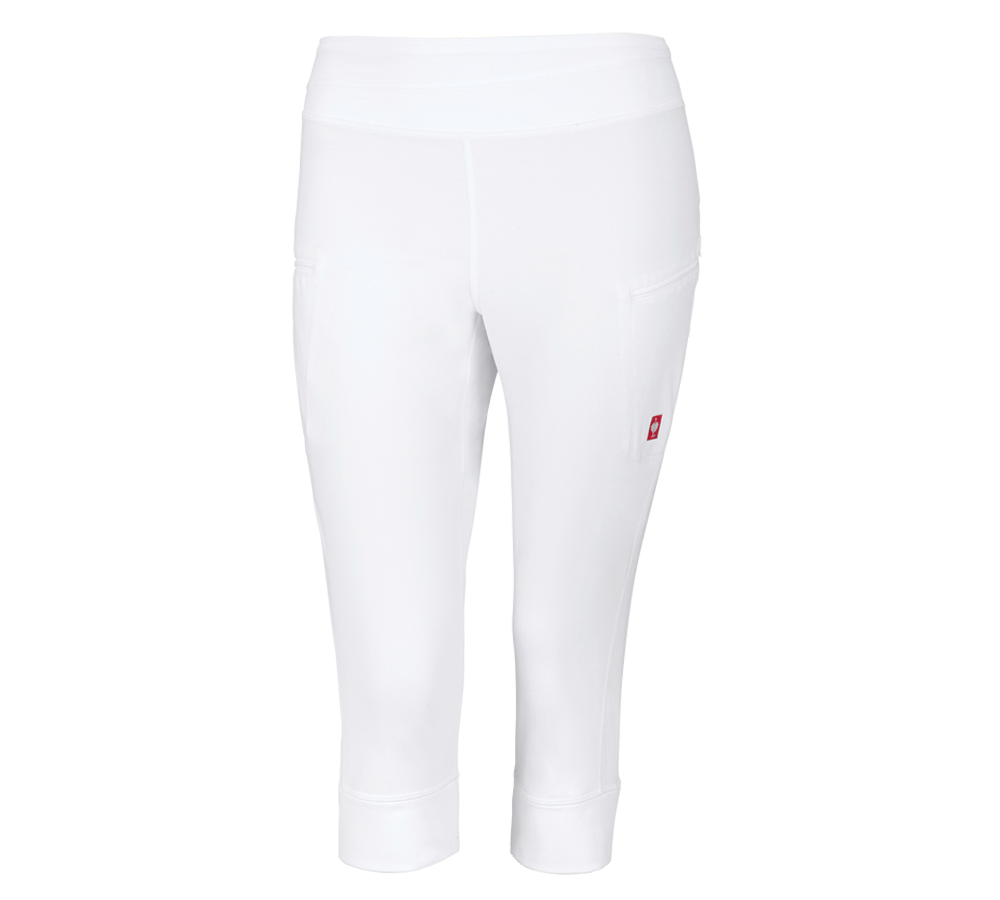Pantaloni da lavoro: e.s. jazzpant da lavoro a 3/4 + bianco