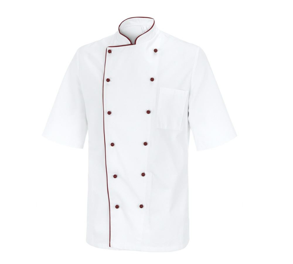 Maglie | Pullover | Camicie: Giacca da cuoco Marseille + bianco/bordeaux