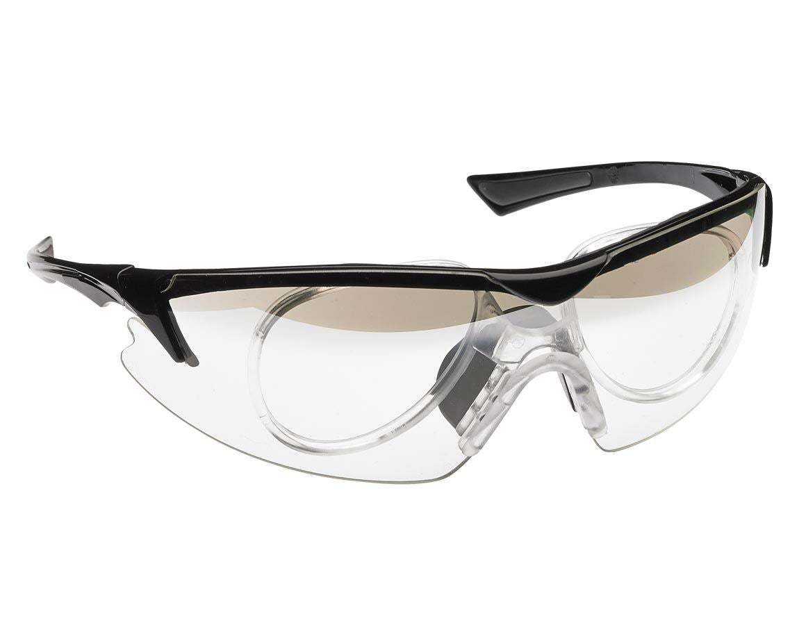 Occhiali protettivi: e.s. occhiali prot. Araki, c. supporto p. occhiali + chiaro