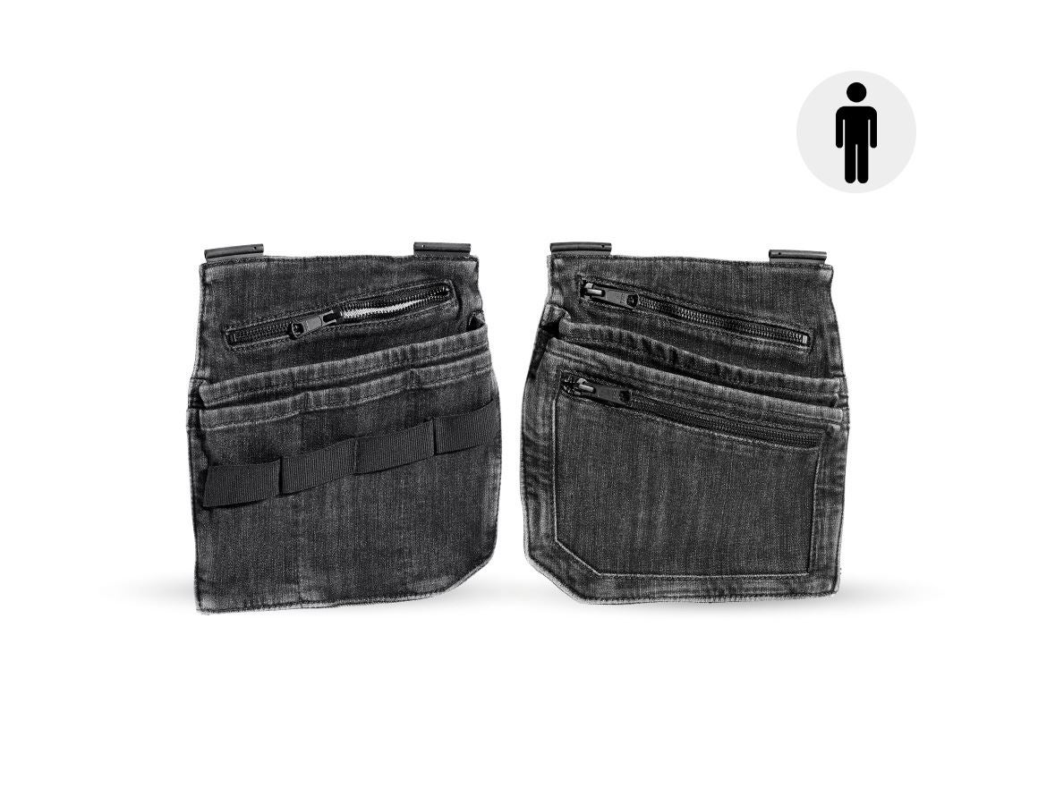 Accessori: Tasche porta attrezzi in jeans e.s.concrete + blackwashed