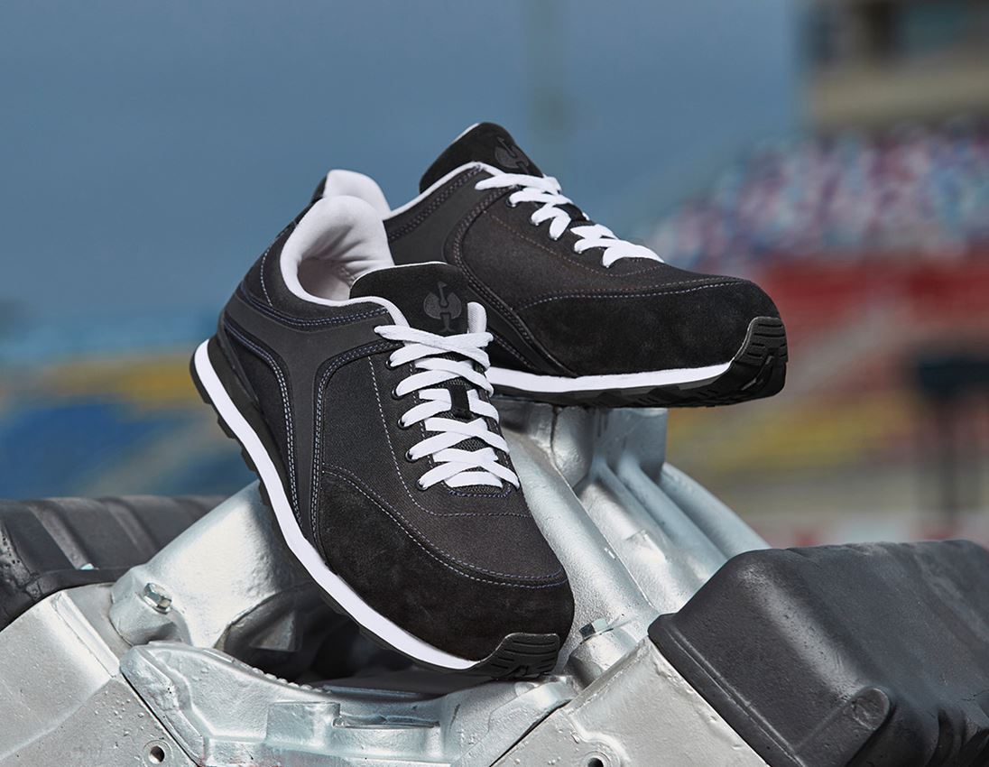 Safety Trainers: e.s. S1P scarpe basse antinfortunistiche Sutur + nero/bianco