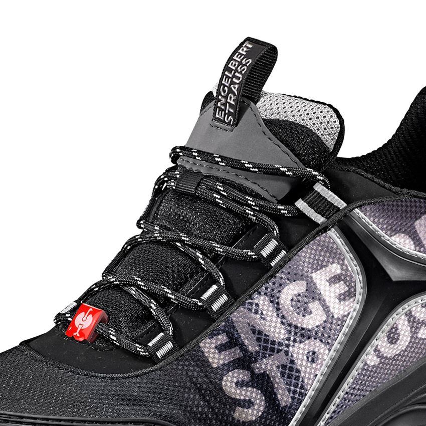 Safety Trainers: e.s. S1 scarpe basse antinfortunistiche Merak + nero/grigio/argento 2