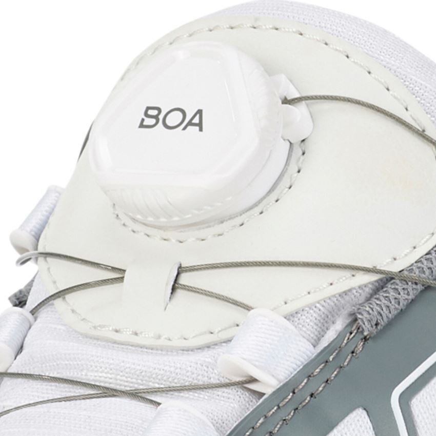 Safety Trainers: S1 scarpe basse antinfortun. e.s. Baham II low + bianco/platino 2