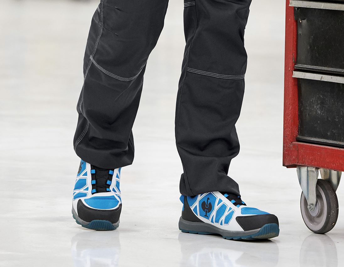 Safety Trainers: S1 scarpe basse antinfortun. e.s. Baham II low + blu reale/nero 1