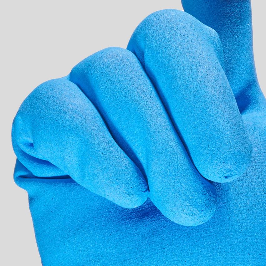 Rivestito: e.s. guanti in nitrile evertouch winter + blu/blu scuro-melange 2