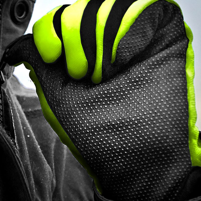 Sicurezza sul lavoro: 3 per 2 e.s. guanti invernali in Fleece Comfort + giallo fluo/nero 2