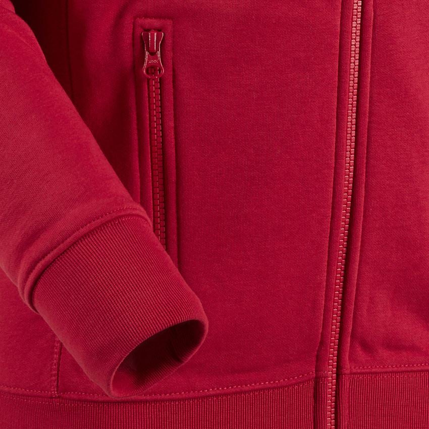 Maglie | Pullover | Camicie: e.s. felpa aperta poly cotton + rosso 2