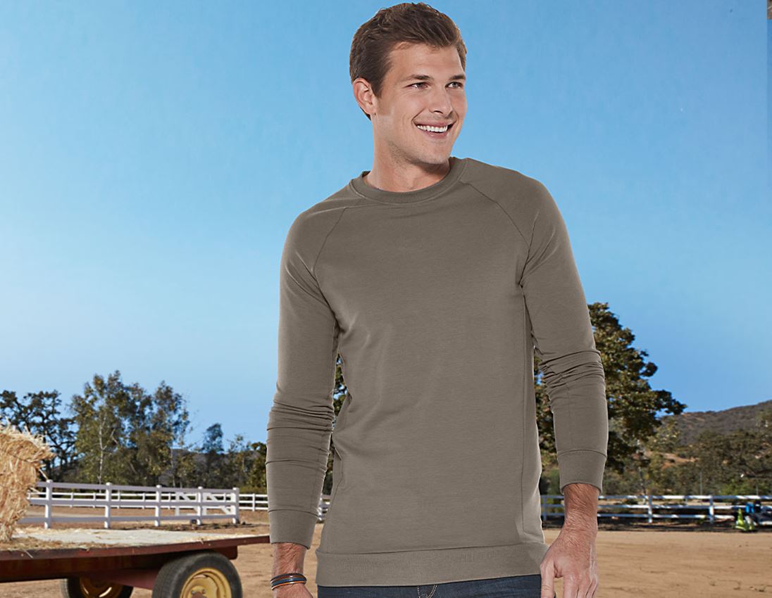 Maglie | Pullover | Camicie: e.s. felpa cotton stretch, long fit + pietra