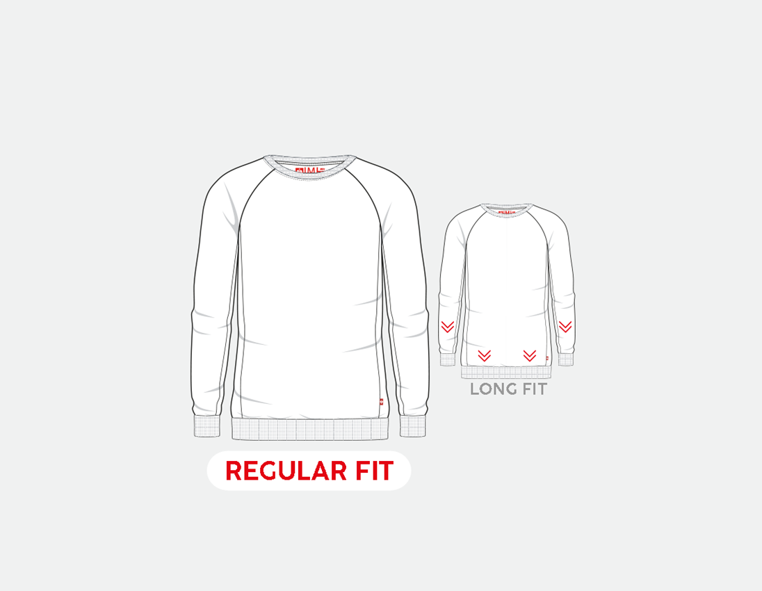 Shirts & Co.: e.s. Sweatshirt cotton stretch + graumeliert 1