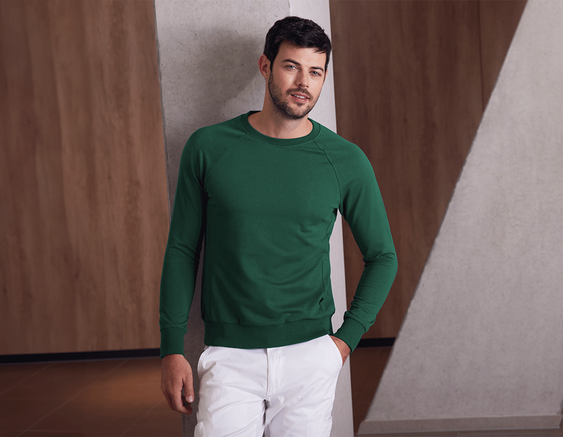 Maglie | Pullover | Camicie: e.s. felpa cotton stretch + verde