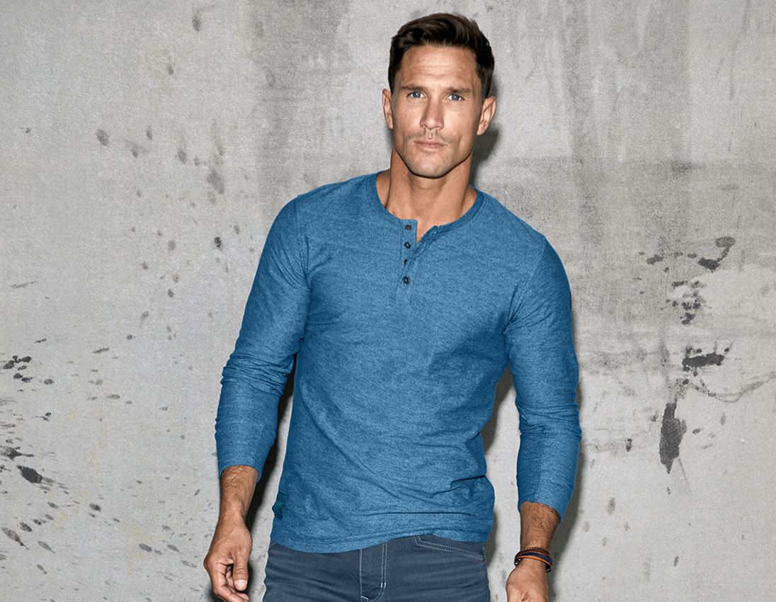 Maglie | Pullover | Camicie: Longsleeve e.s.vintage + blu artico melange