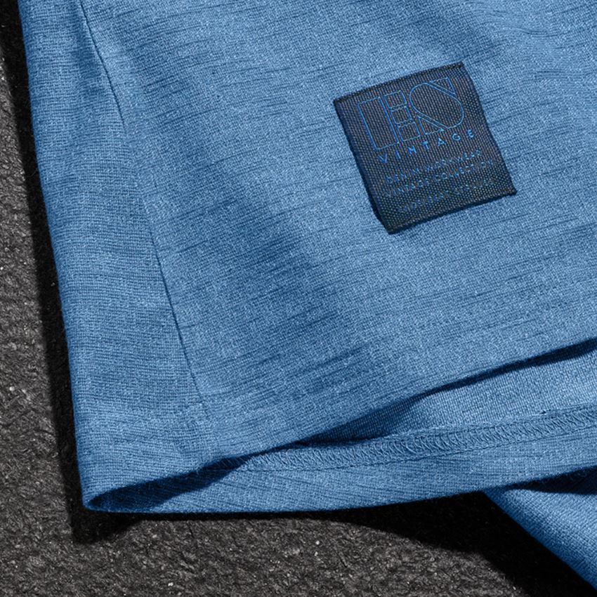 Temi: T-shirt e.s.vintage, donna + blu artico melange 2