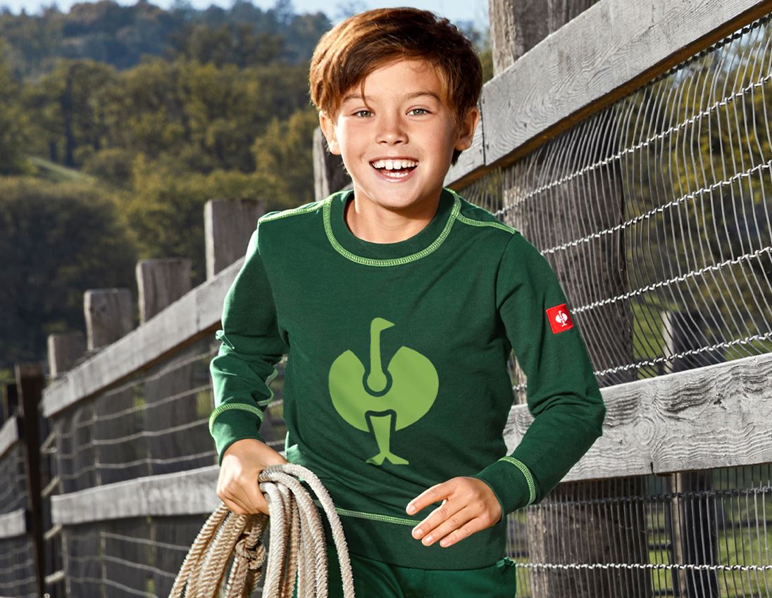 Maglie | Pullover | T-Shirt: Felpa e.s.motion 2020, bambino + verde/verde mare