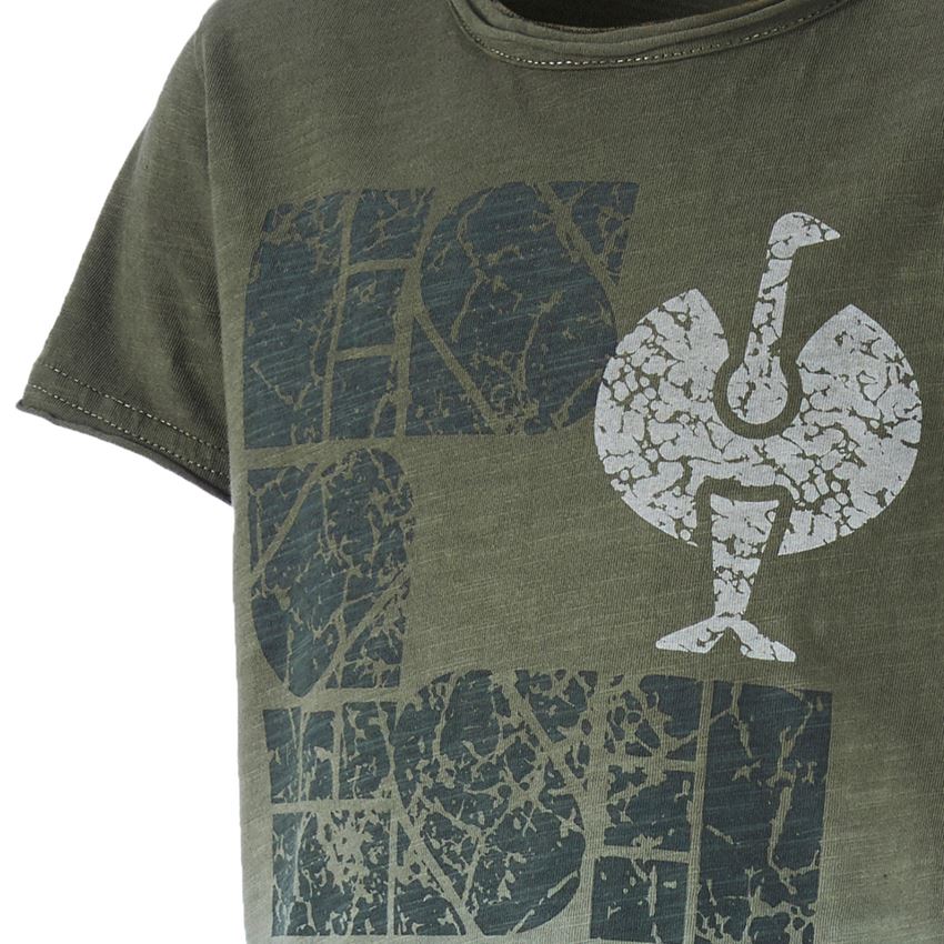 Maglie | Pullover | T-Shirt: e.s. t-shirt denim workwear, bambino + verde mimetico vintage 2