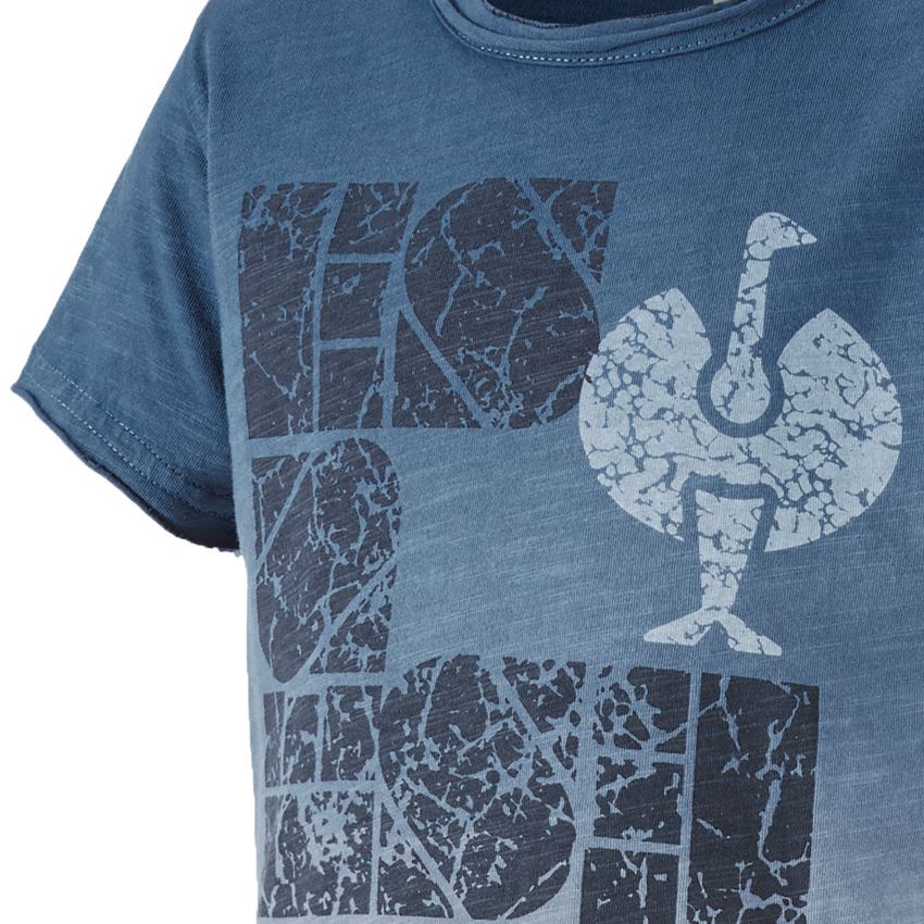Maglie | Pullover | T-Shirt: e.s. t-shirt denim workwear, bambino + blu antico vintage 2
