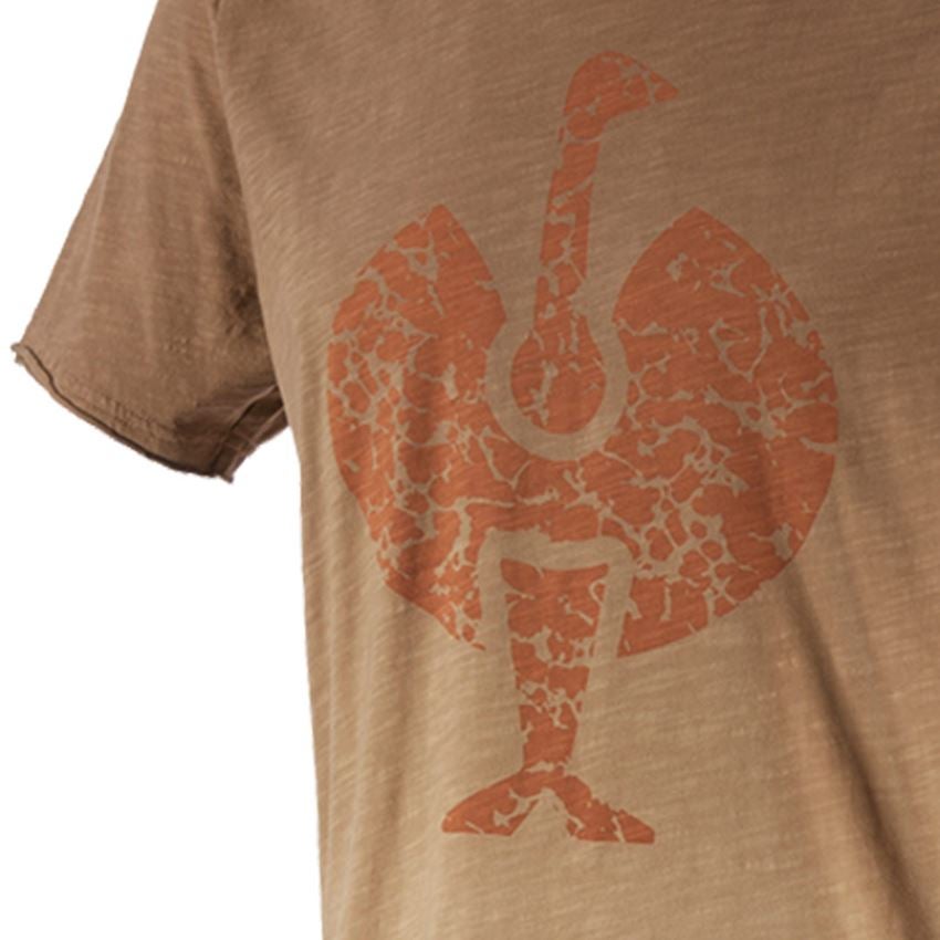 Temi: e.s. t-shirt workwear ostrich + marrone chiaro vintage 2