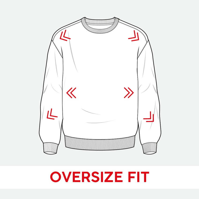 Themen: Oversize Sweatshirt e.s.motion ten + oxidschwarz vintage 2