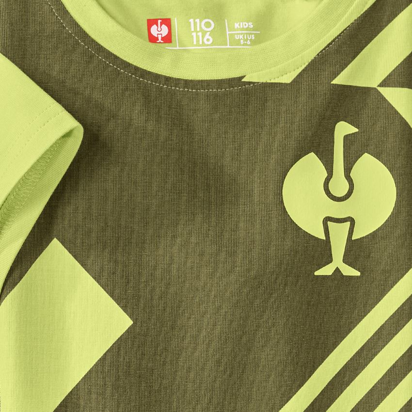 Temi: T-shirt e.s.trail graphic, bambino + verde ginepro/verde lime 2