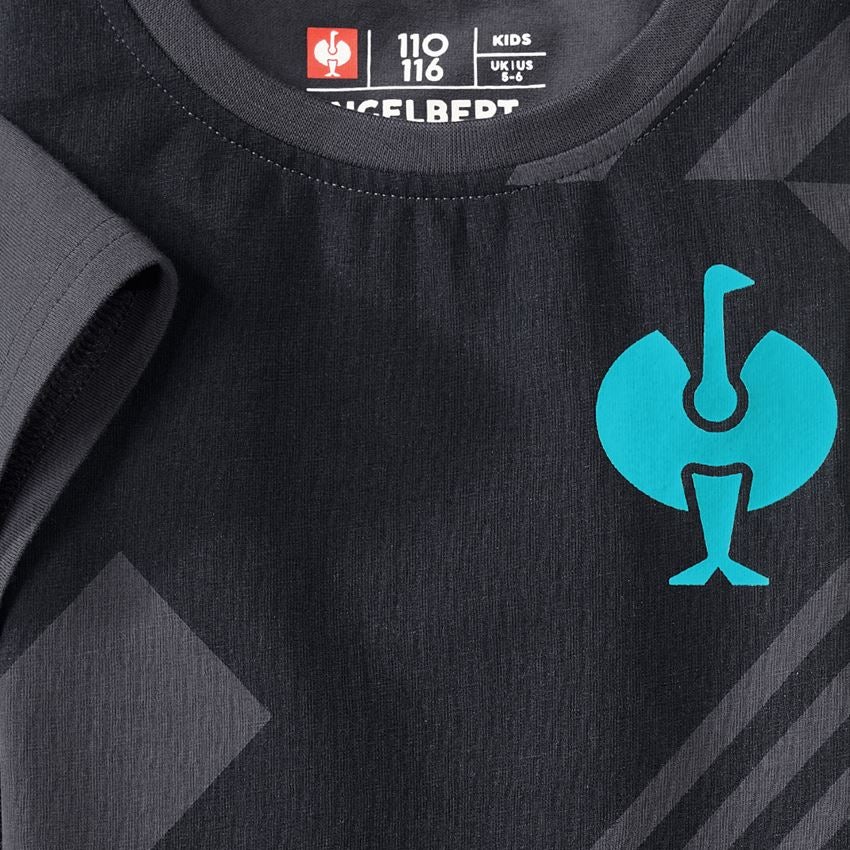 Maglie | Pullover | T-Shirt: T-shirt e.s.trail graphic, bambino + nero/antracite /turchese lapis 2