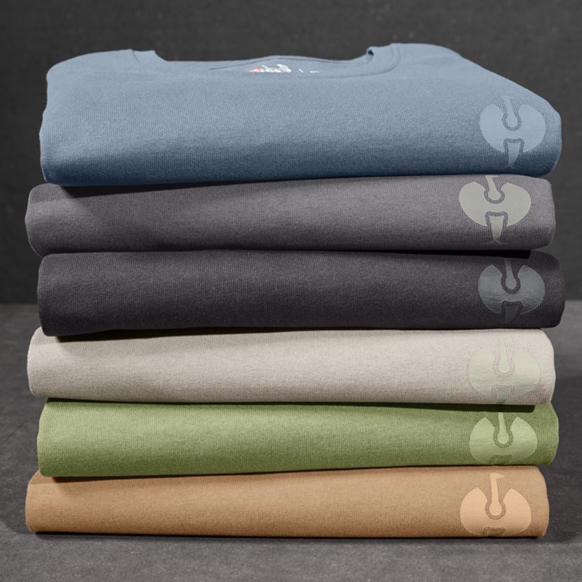 Maglie | Pullover | Camicie: T-shirt heavy e.s.iconic + grigio carbone 8
