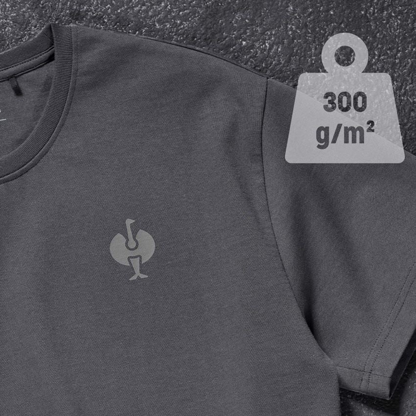 Shirts & Co.: T-Shirt heavy e.s.iconic + carbongrau 2